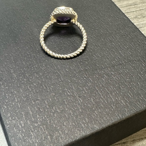 Samuel B sterling silver Amethyst ring. 4.25ct.twisted.Size 10. Retailed for 180 - Picture 2 of 2
